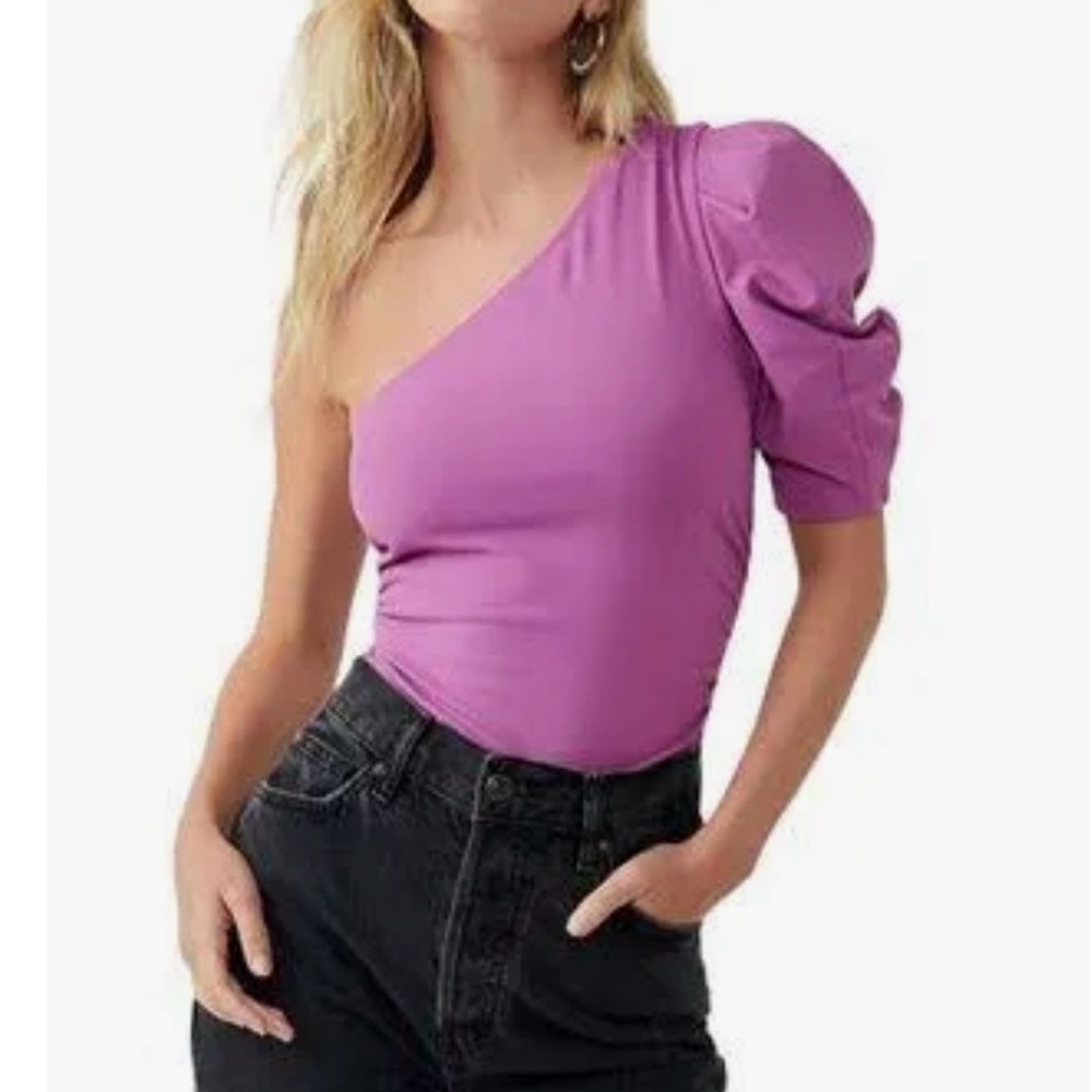 Free People, one shoulder bodysuit. Brand new.